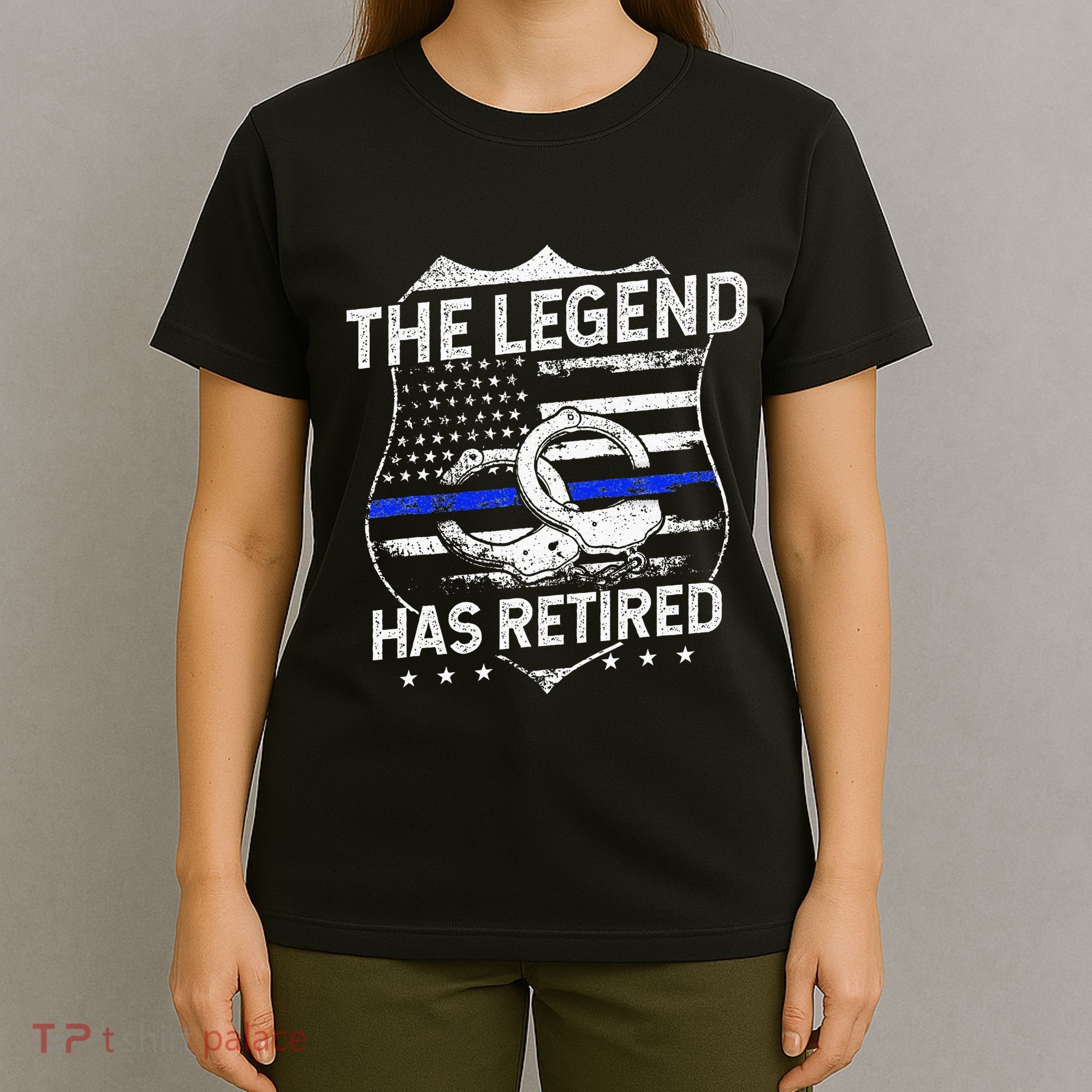 The Legend Has Retired Police Officer Retirement Gift T-Shirt