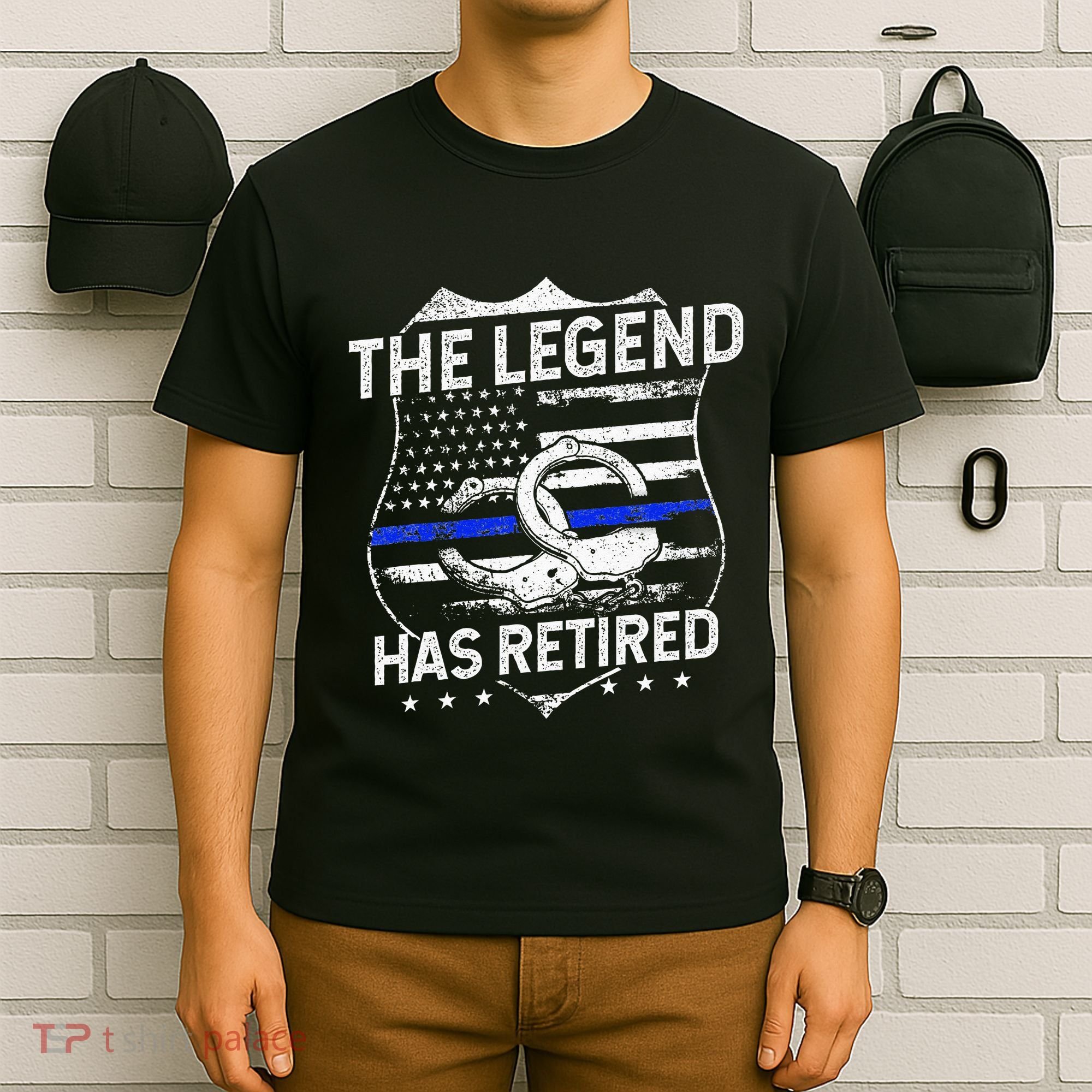 The Legend Has Retired Police Officer Retirement Gift T-Shirt