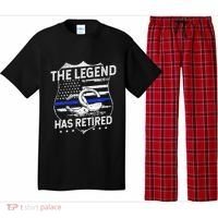 The Legend Has Retired Police Officer Retirement Gift Pajama Set thumb 0