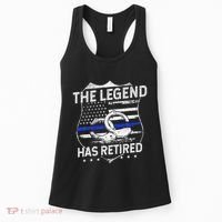 The Legend Has Retired Police Officer Retirement Gift Women's Tank Top thumb 0