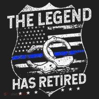The Legend Has Retired Police Officer Retirement Gift Hat thumb 2