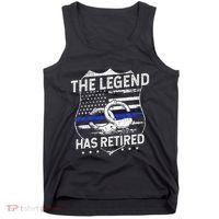 The Legend Has Retired Police Officer Retirement Gift Tank Top thumb 0