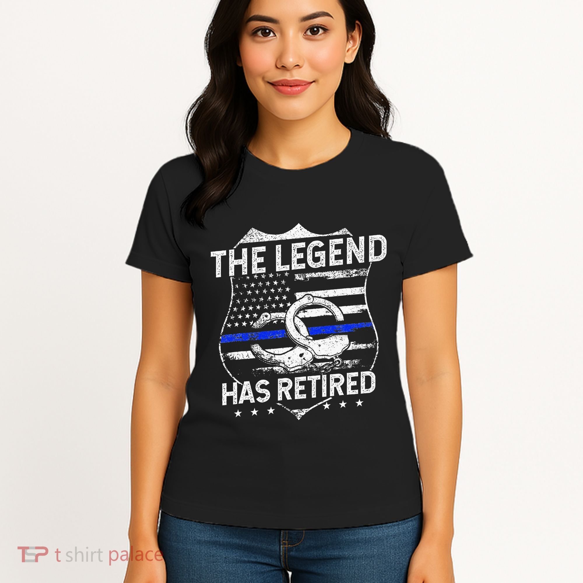 The Legend Has Retired Police Officer Retirement Gift Women's T-Shirt