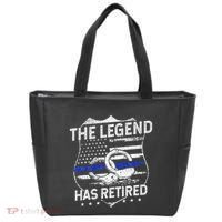 The Legend Has Retired Police Officer Retirement Gift Tote Bag thumb 0
