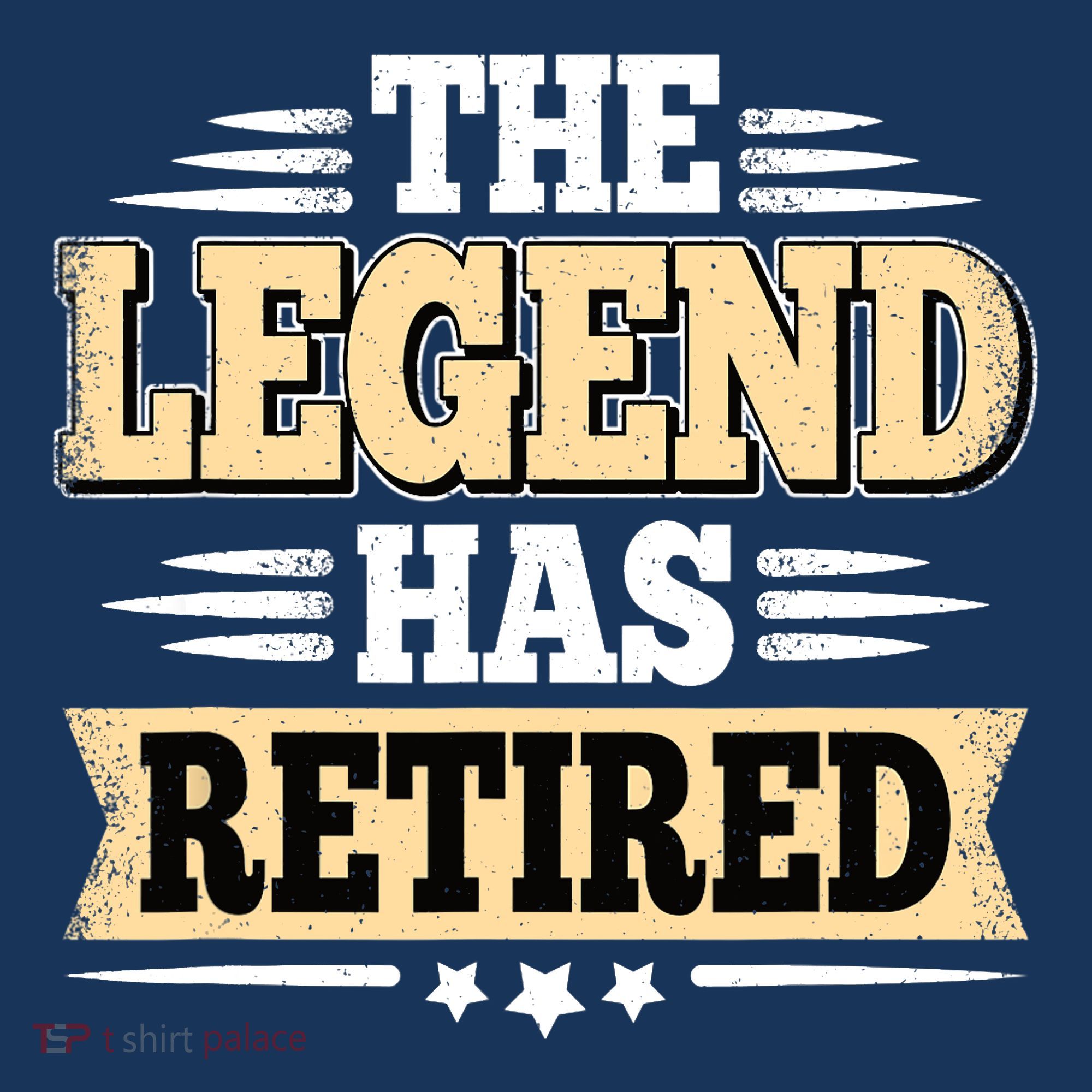 The Legend Has Retired Funny Retro Vintage Retirement Retire T-Shirt