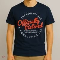 The Legend Has Officially Retired Funny Retirement Gifts T-Shirt thumb 3