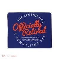 The Legend Has Officially Retired Funny Retirement Gifts Mousepad thumb 0