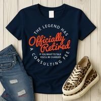 The Legend Has Officially Retired Funny Retirement Gifts Women's T-Shirt thumb 3