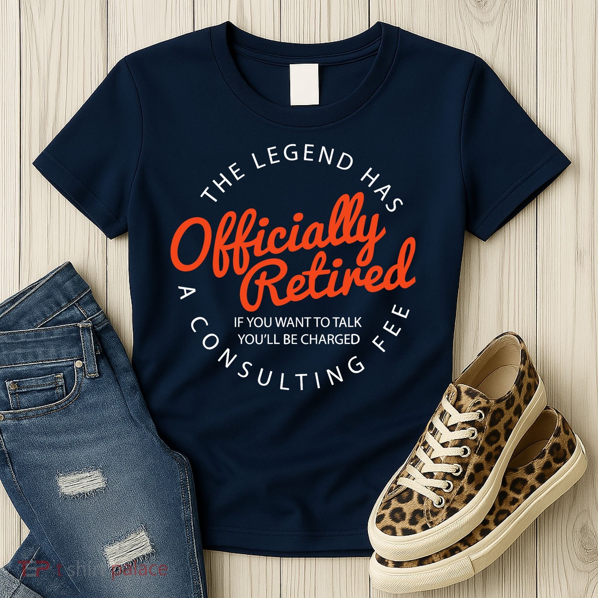 The Legend Has Officially Retired Funny Retirement Gifts Women's T-Shirt