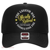 The Legend Has Officially Retired Funny Retirement Men Hat thumb 0