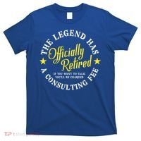 The Legend Has Officially Retired Funny Retirement Men T-Shirt thumb 0