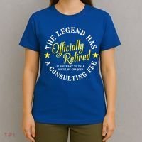 The Legend Has Officially Retired Funny Retirement Men T-Shirt thumb 4
