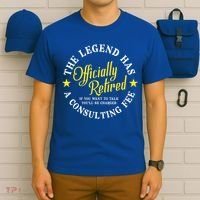 The Legend Has Officially Retired Funny Retirement Men T-Shirt thumb 6