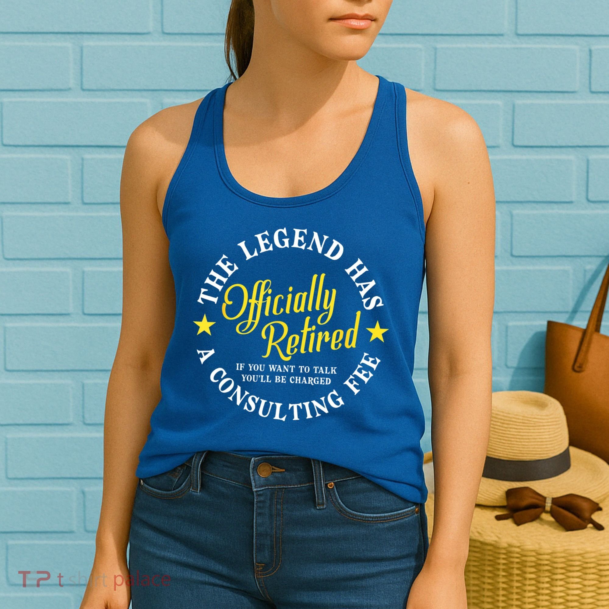 The Legend Has Officially Retired Funny Retirement Men Women's Tank Top