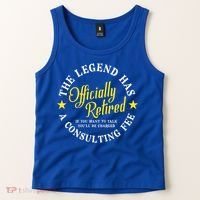 The Legend Has Officially Retired Funny Retirement Men Tank Top thumb 2