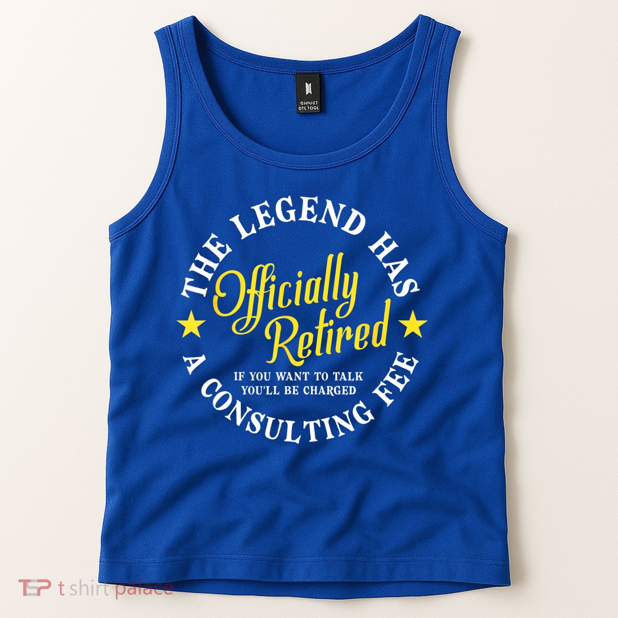 The Legend Has Officially Retired Funny Retirement Men Tank Top