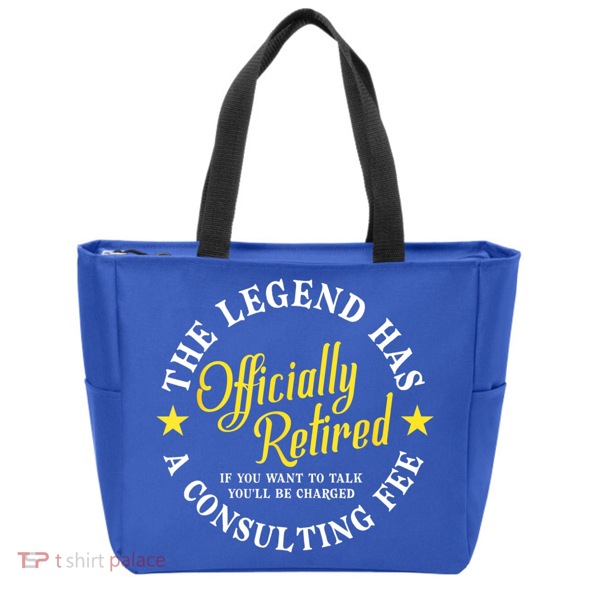 The Legend Has Officially Retired Funny Retirement Men Tote Bag
