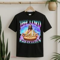 The Lord Has Glizzy God Hotdog Jesus Food Sunglasses Christ T-Shirt thumb 2