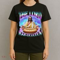 The Lord Has Glizzy God Hotdog Jesus Food Sunglasses Christ T-Shirt thumb 4