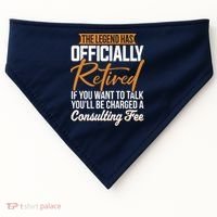 The Legend Has Retired Officer Officially Retirement USA-Made Doggie Bandana thumb 0