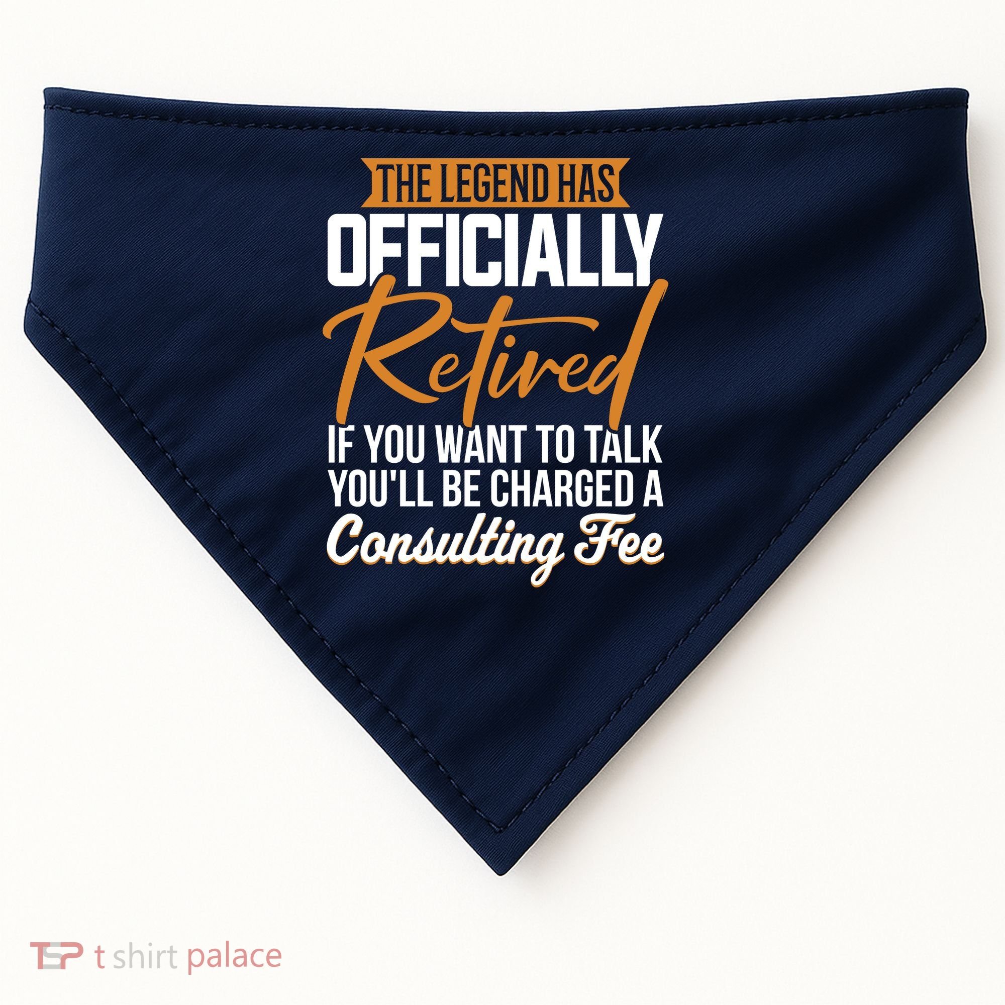 The Legend Has Retired Officer Officially Retirement USA-Made Doggie Bandana