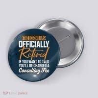 The Legend Has Retired Officer Officially Retirement Button thumb 0