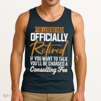 The Legend Has Retired Officer Officially Retirement Tank Top thumb 3