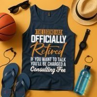 The Legend Has Retired Officer Officially Retirement Tank Top thumb 4