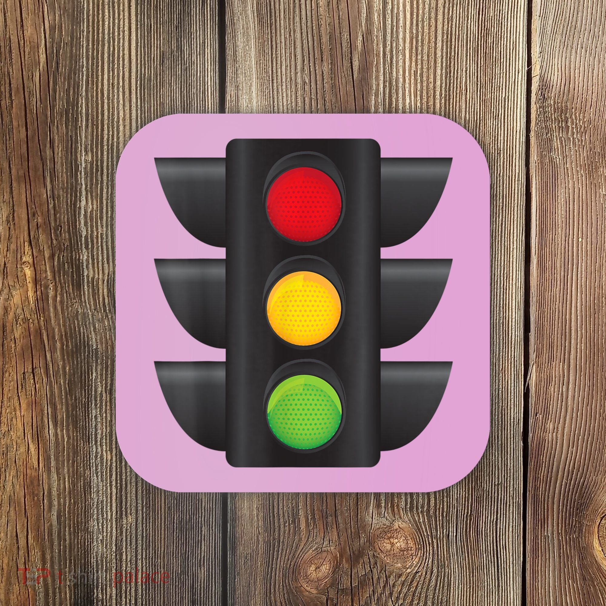Traffic Light Halloween Costume Stop Go Green Yellow Red Coaster