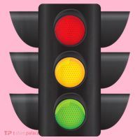 Traffic Light Halloween Costume Stop Go Green Yellow Red Coaster thumb 2