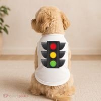 Traffic Light Halloween Costume Stop Go Green Yellow Red Doggie Tank thumb 2
