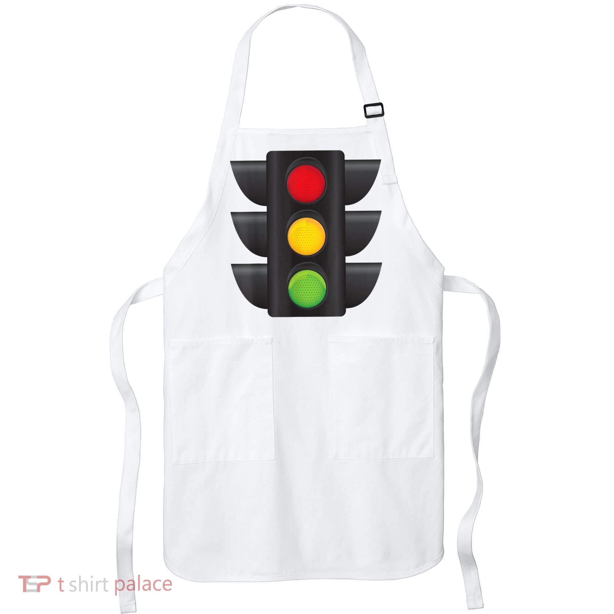 Traffic Light Halloween Costume Stop Go Green Yellow Red Apron