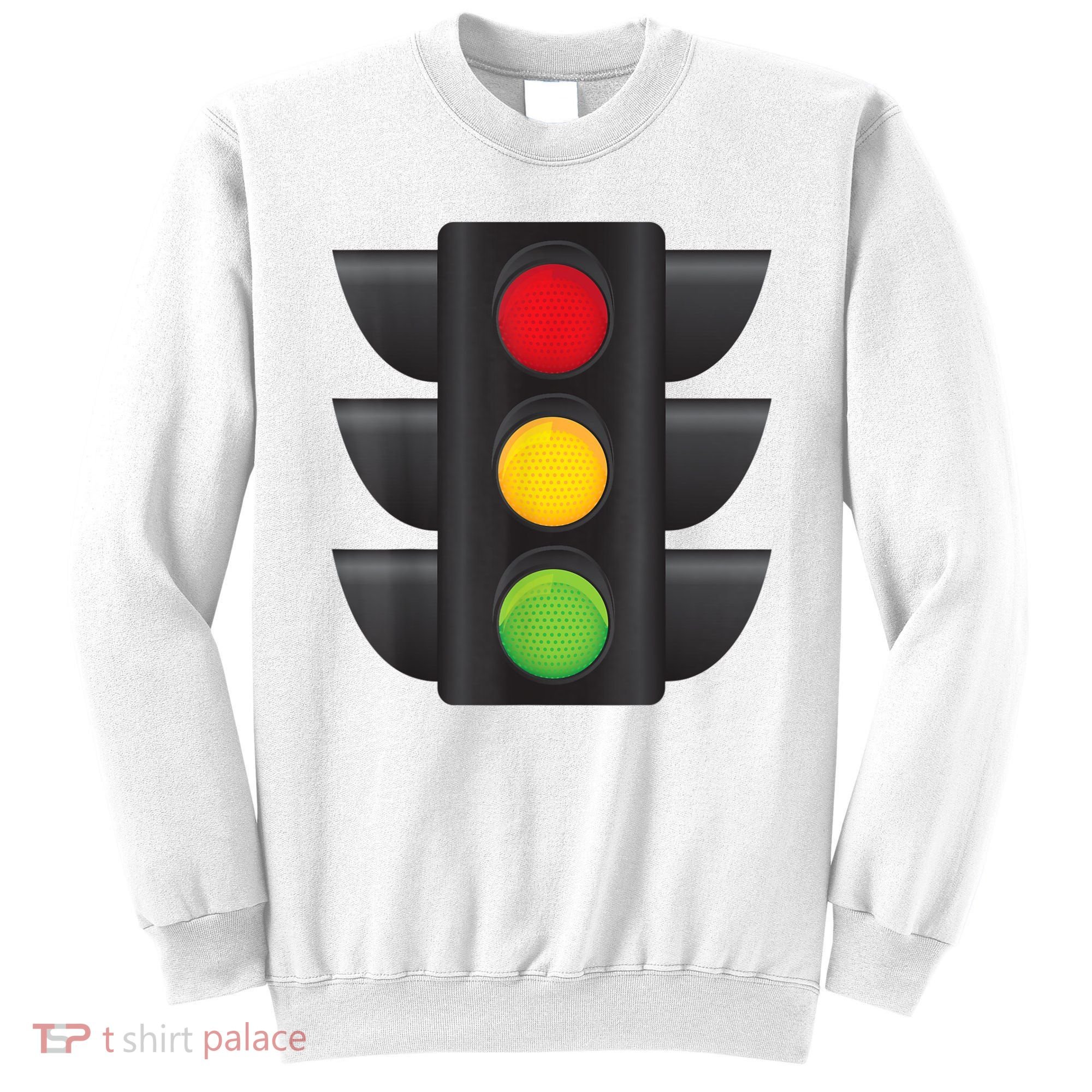 Traffic Light Halloween Costume Stop Go Green Yellow Red Sweatshirt