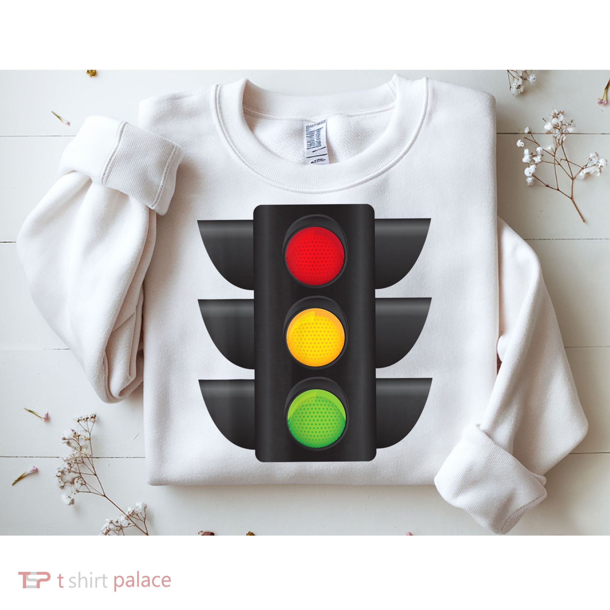 Traffic Light Halloween Costume Stop Go Green Yellow Red Sweatshirt
