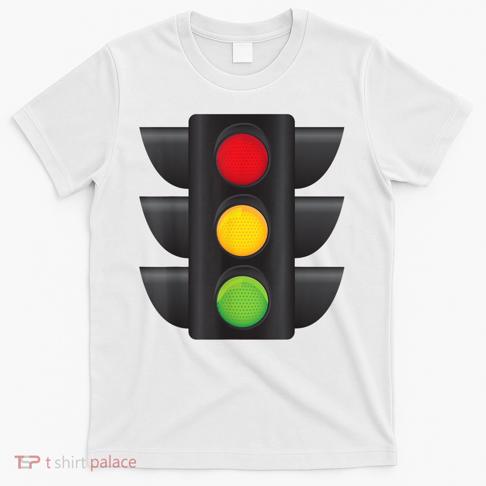 Traffic Light Halloween Costume Stop Go Green Yellow Red T-Shirt