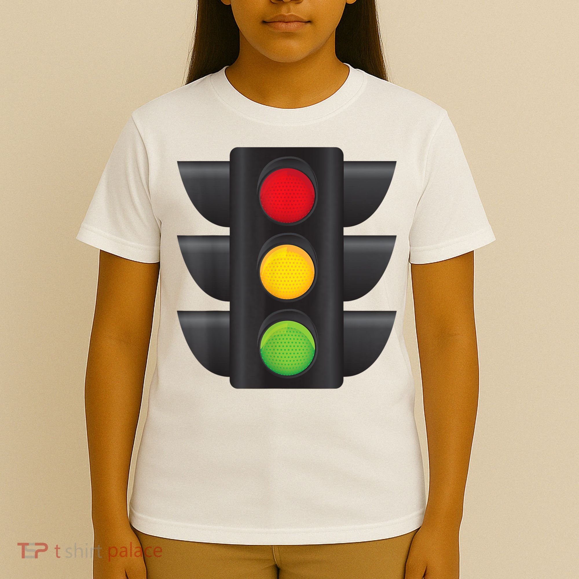 Traffic Light Halloween Costume Stop Go Green Yellow Red T-Shirt