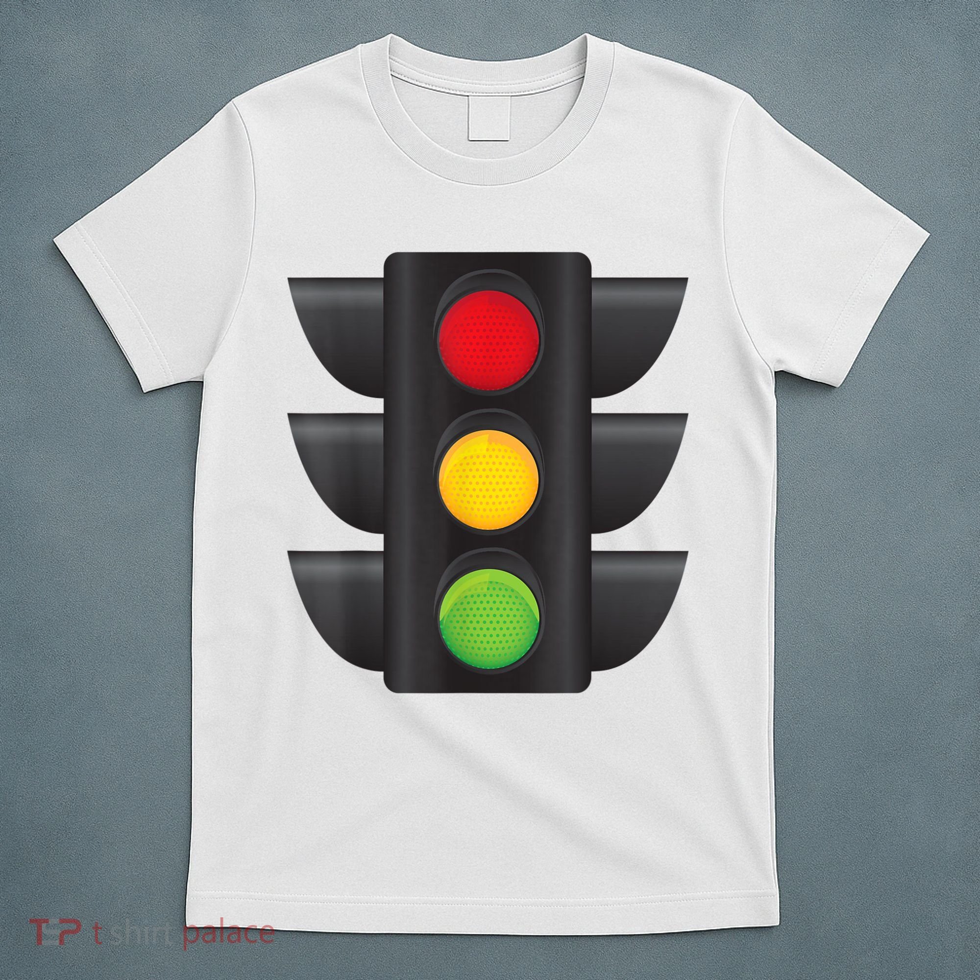 Traffic Light Halloween Costume Stop Go Green Yellow Red T-Shirt