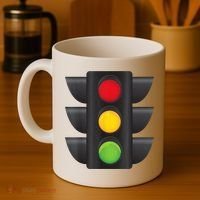 Traffic Light Halloween Costume Stop Go Green Yellow Red Coffee Mug thumb 4