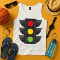 Traffic Light Halloween Costume Stop Go Green Yellow Red Tank Top thumb 4
