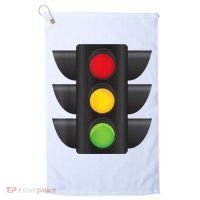 Traffic Light Halloween Costume Stop Go Green Yellow Red Golf Towel thumb 0