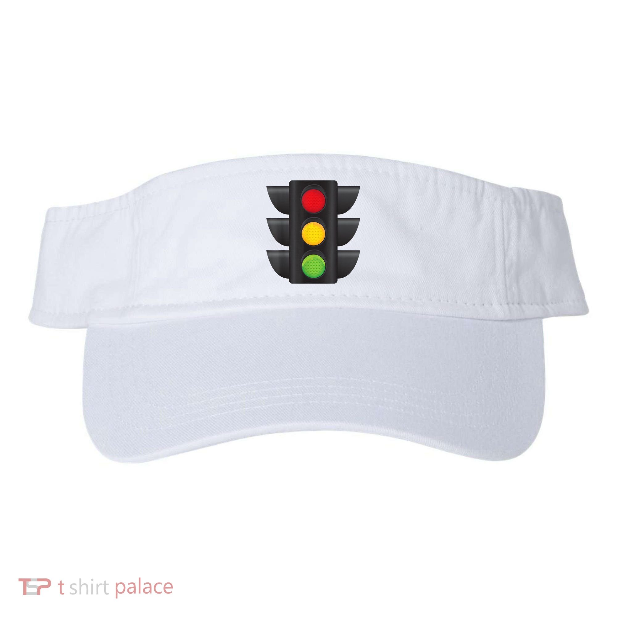 Traffic Light Halloween Costume Stop Go Green Yellow Red Visor