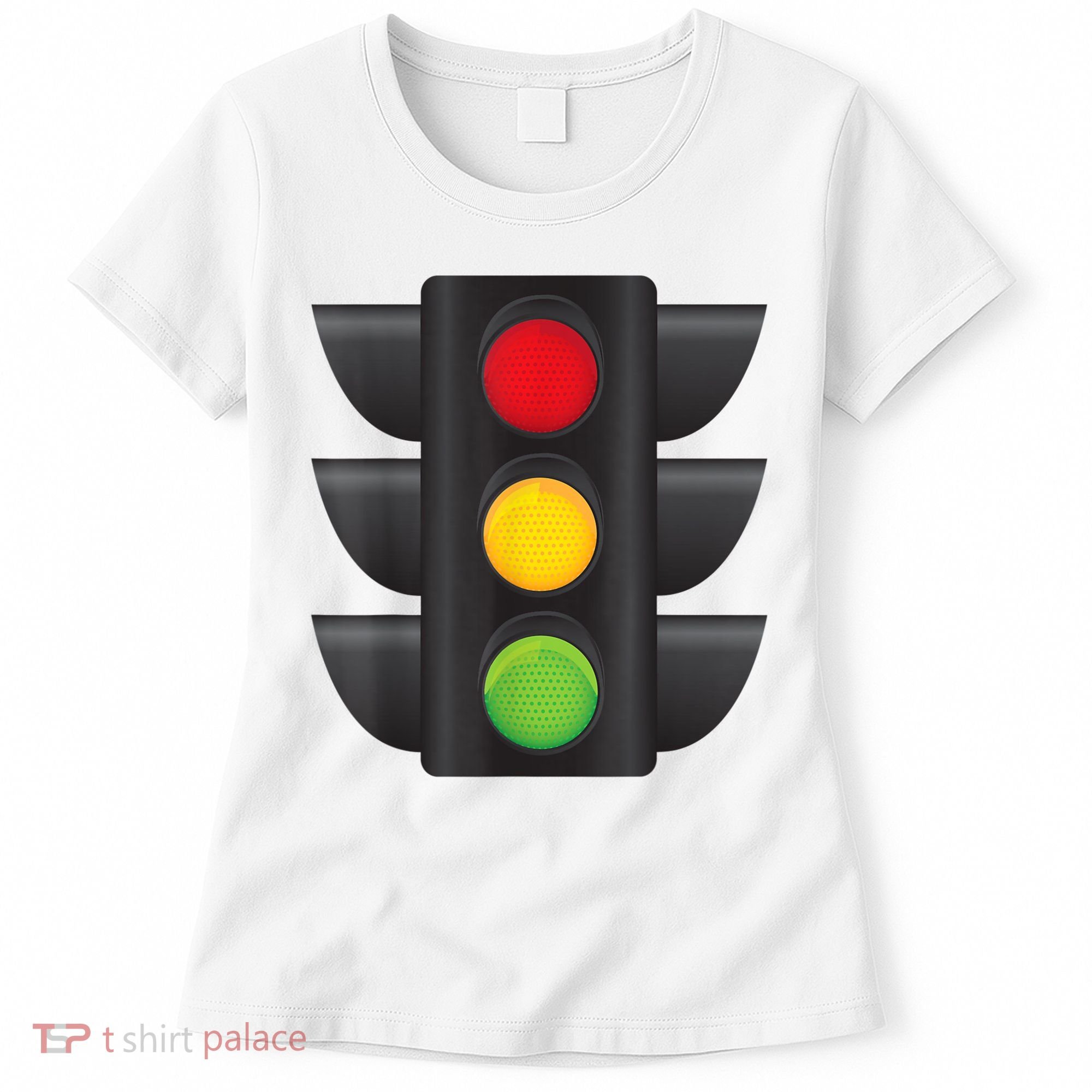 Traffic Light Halloween Costume Stop Go Green Yellow Red Women's T-Shirt