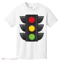 Traffic Light Halloween Costume Stop Go Green Yellow Red Kids T-Shirt thumb 0