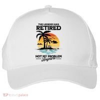 The Legend Has Retired Not My Problem Anymore Five-Panel Snapback Cap thumb 0