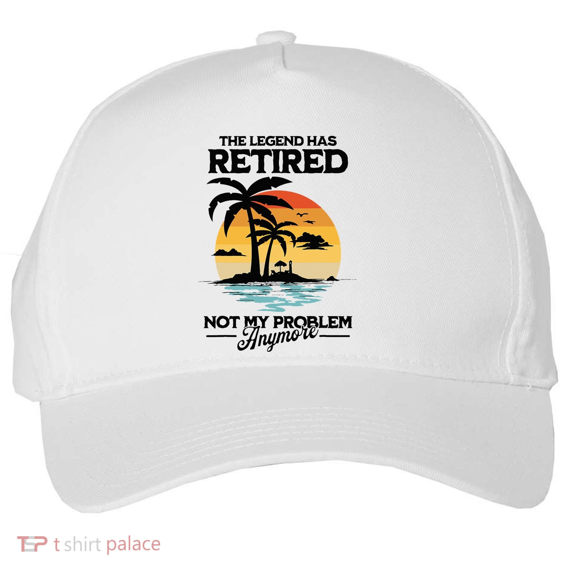 The Legend Has Retired Not My Problem Anymore Five-Panel Snapback Cap