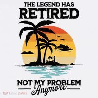The Legend Has Retired Not My Problem Anymore Women's Hoodie thumb 2