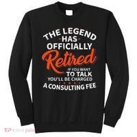 The Legend Has Retired Officer Officially Retirement Sweatshirt thumb 0