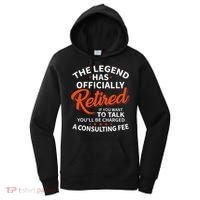 The Legend Has Retired Officer Officially Retirement Women's Hoodie thumb 0