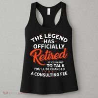 The Legend Has Retired Officer Officially Retirement Women's Tank Top thumb 3