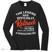The Legend Has Retired Officer Officially Retirement Women's Long Sleeve Shirt thumb 0